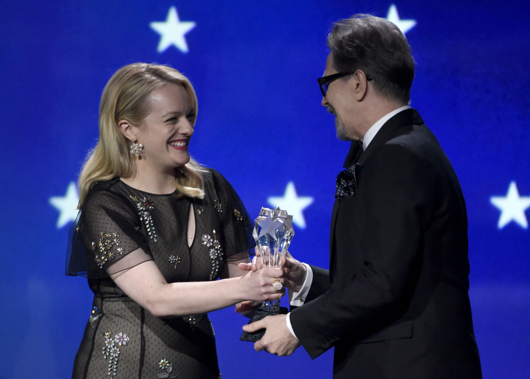 Elisabeth Moss and Gary Oldman